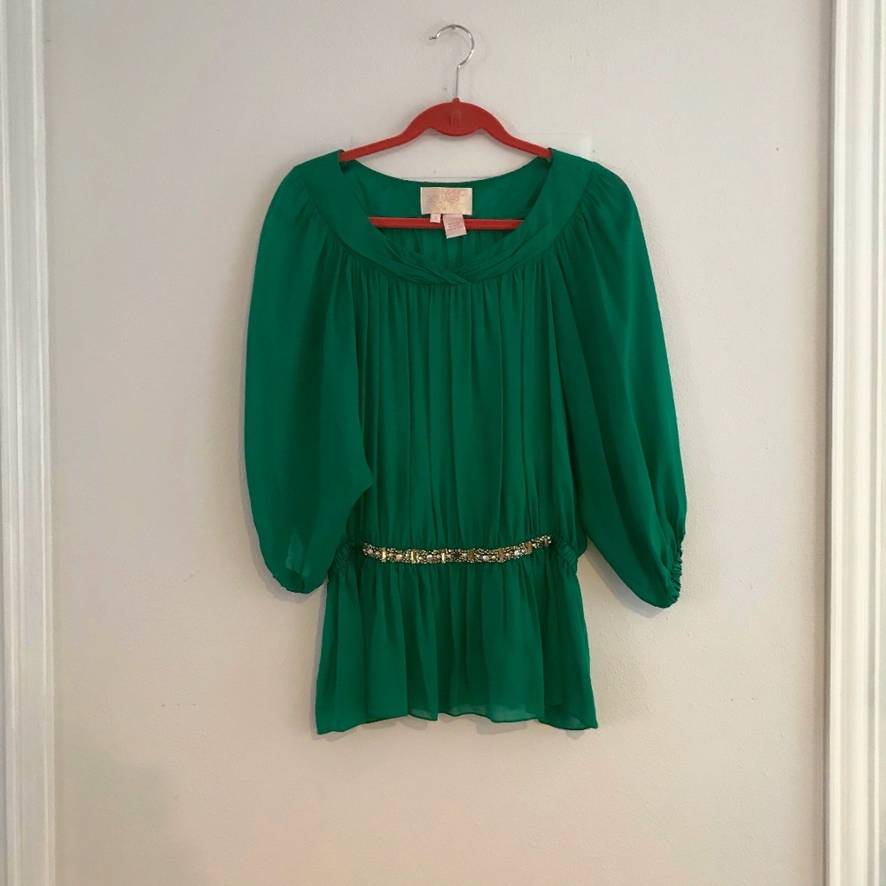 Silk blouse from Neiman Marcus